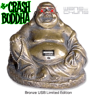 The Crash Buddha - Brass USB Limited Edition by Wang Chung Industries