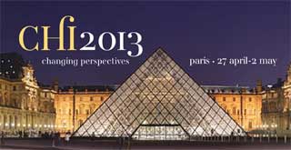CHI2013 - Changing Perspectives - Paris - 27 April - 2 May