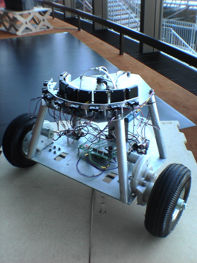 fully assembled machine: cockroach controlled mobile robot #3