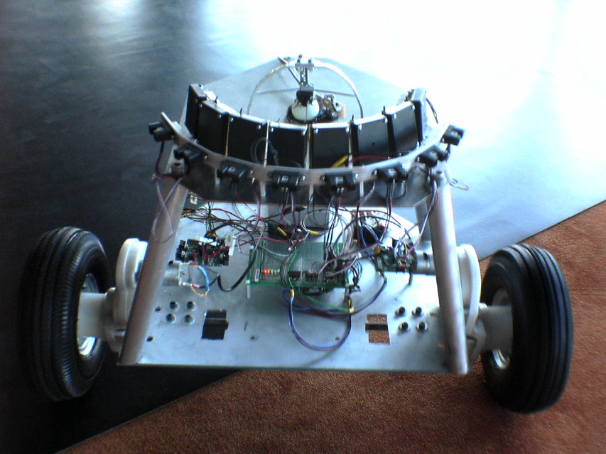 cockroach controlled mobile robot #3 at ars electronica 2005