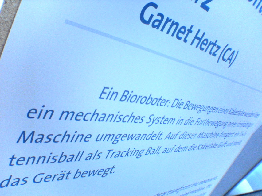 info board: in german